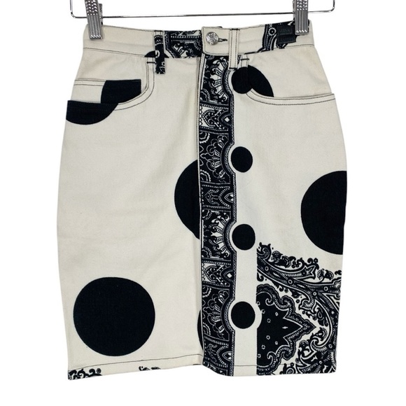 Versace Dresses & Skirts - Vintage Versace High waist Denim Jean Skirt Size 24 EU 38